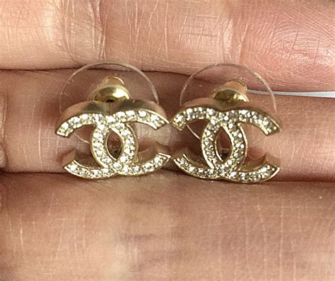 chanel gold earrings uk|genuine chanel earrings.